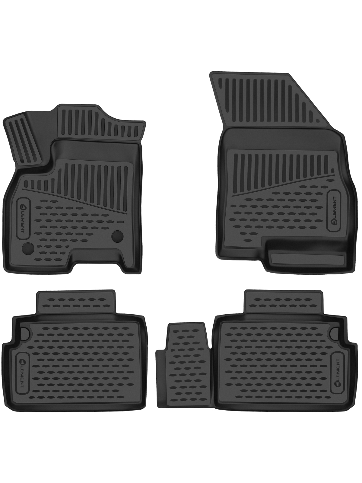 Коврики 3D в салон для CHERY Tiggo 8, 2018-2022 (I), 2022- (Ir), внед., 4 шт (полиуретан) / Черри Тигго 8