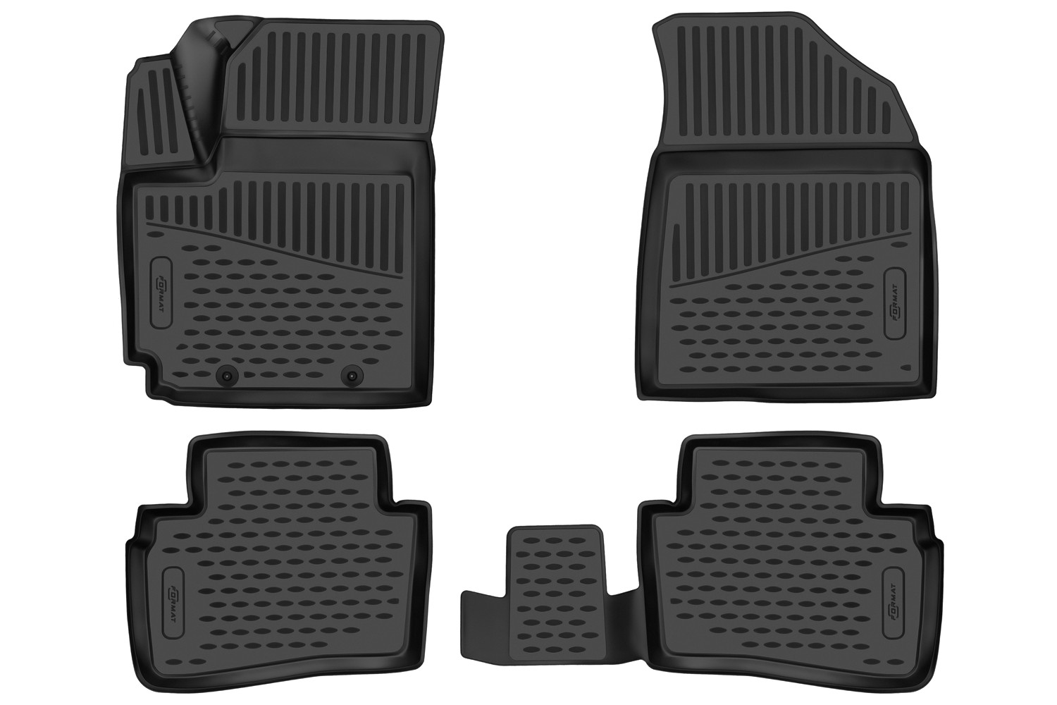 Коврики 3D в салон для HYUNDAI Creta (II) 2021 -  /Solaris HC 2022- , Внедорожник 5 дв., 4шт. (ПУ, повышенная износостойкость) / Хендай Крета