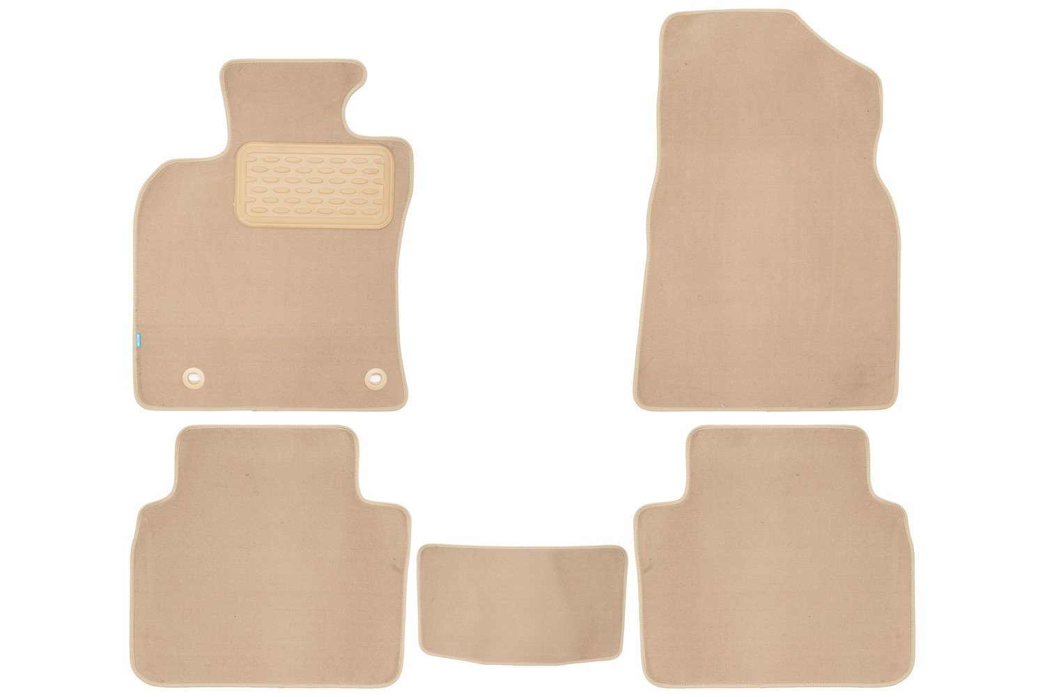 Коврики в салон Klever Premium, для EXEED TXL M32FL, 2021-, 5 шт. (текстиль, бежевые) / Эксид ТХЛ