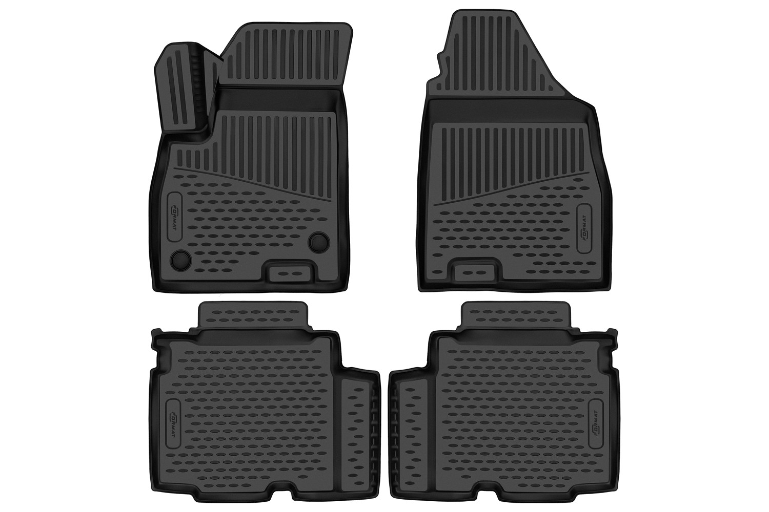 Коврики 3D в салон для JETOUR X90 Plus 2023-, Внед. 5 дв. 5мест, 4шт. (ПУ, повышенная износостойкость) / Джитур X90 Плюс