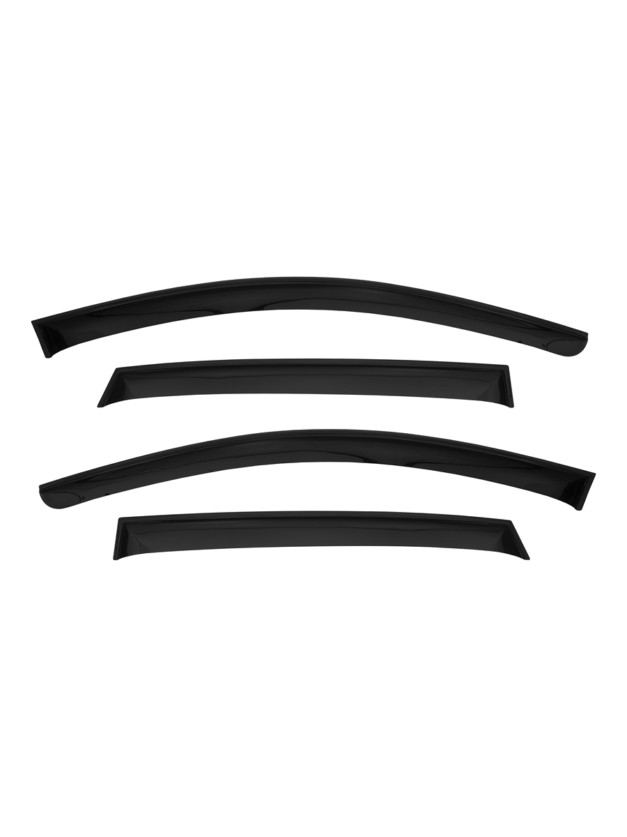 Дефлектор окон (НАКЛАДНОЙ скотч 3М) 4 шт. для CHEVROLET AVEO I (Т200/Т250) 2003-2012 /ZAZ VIDA 2012-2014 хэтчбек / Шевроле Авео