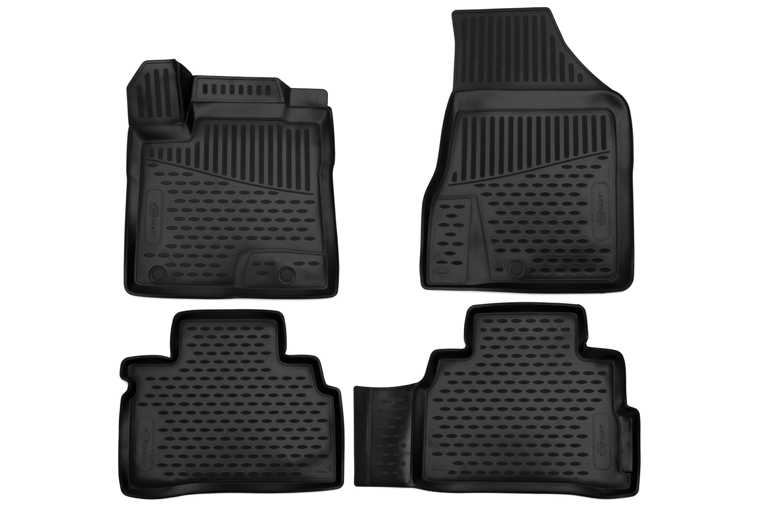 Коврики 3D в салон для NISSAN Murano (III) Z52, 2014-, 4 шт. (ПУ, повышенная износостойкост / Ниссан Мурано