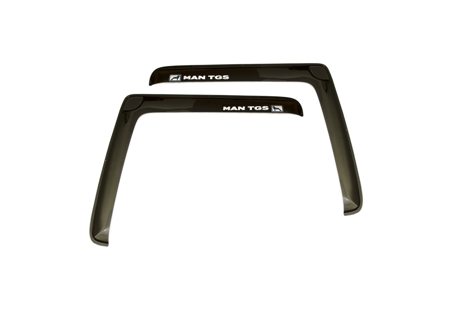 Дефлекторы окон для MAN TGS 2007- дымка (2 шт.), накладной / Ман ТГС
