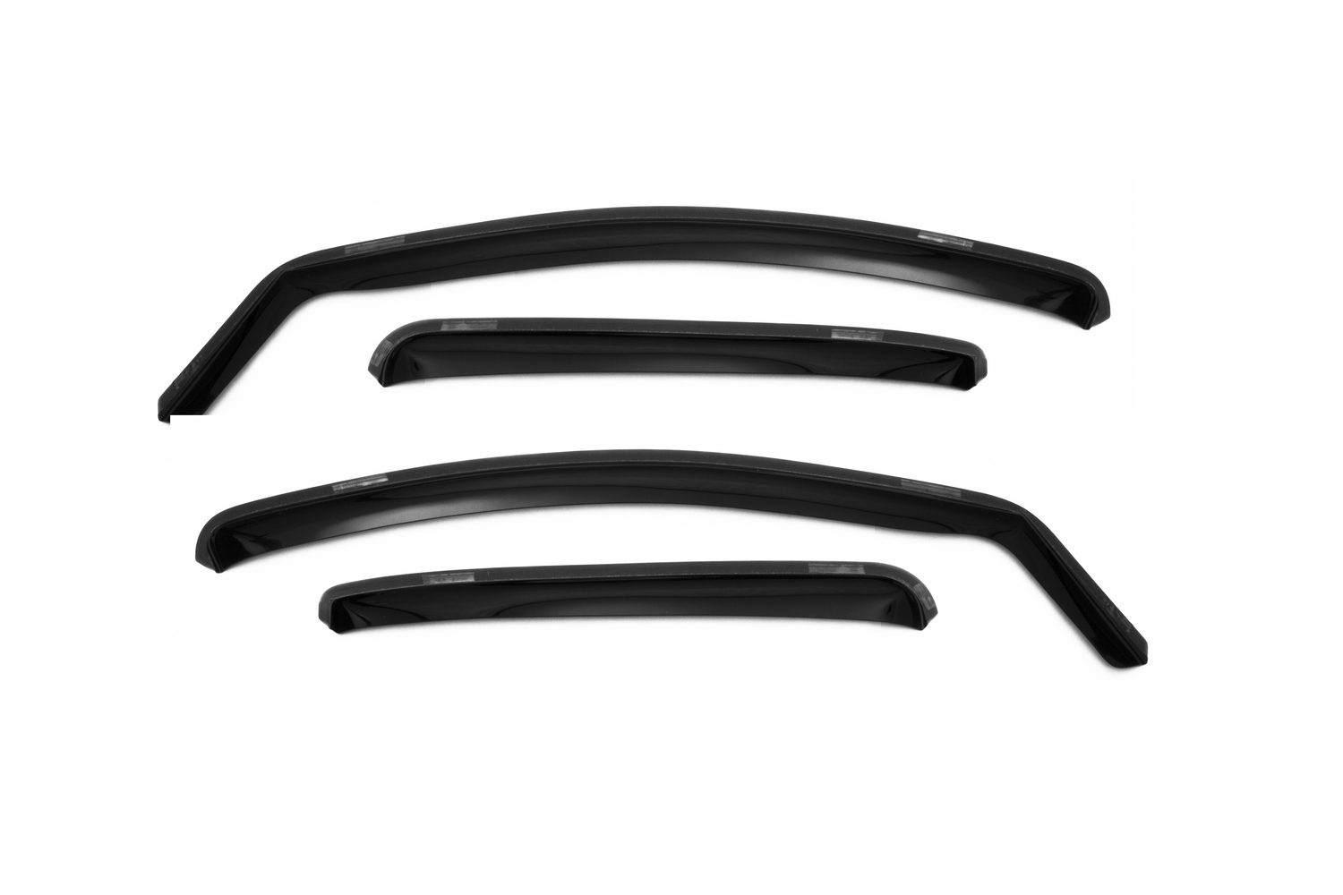 Дефлектор окон (ВСТАВНОЙ ПОД РЕЗИНКУ), 4 шт., для RENAULT LOGAN II 2012-, седан / Рено Логан