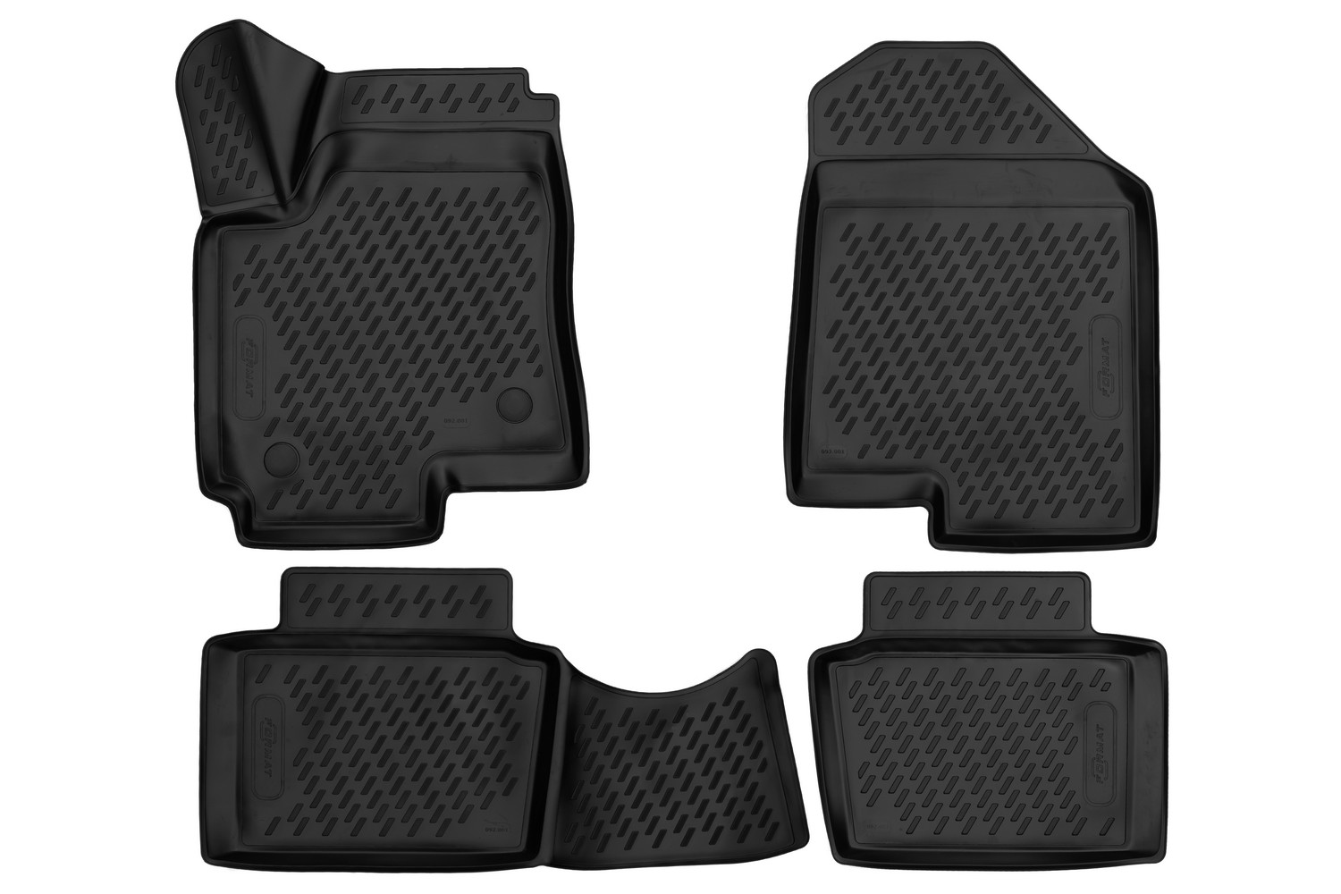 Коврики 3D в салон для CHANGAN CS35, 2013-, 4 шт. (ПУ, повышенная износостойкость) / Чанган СиЭс 35