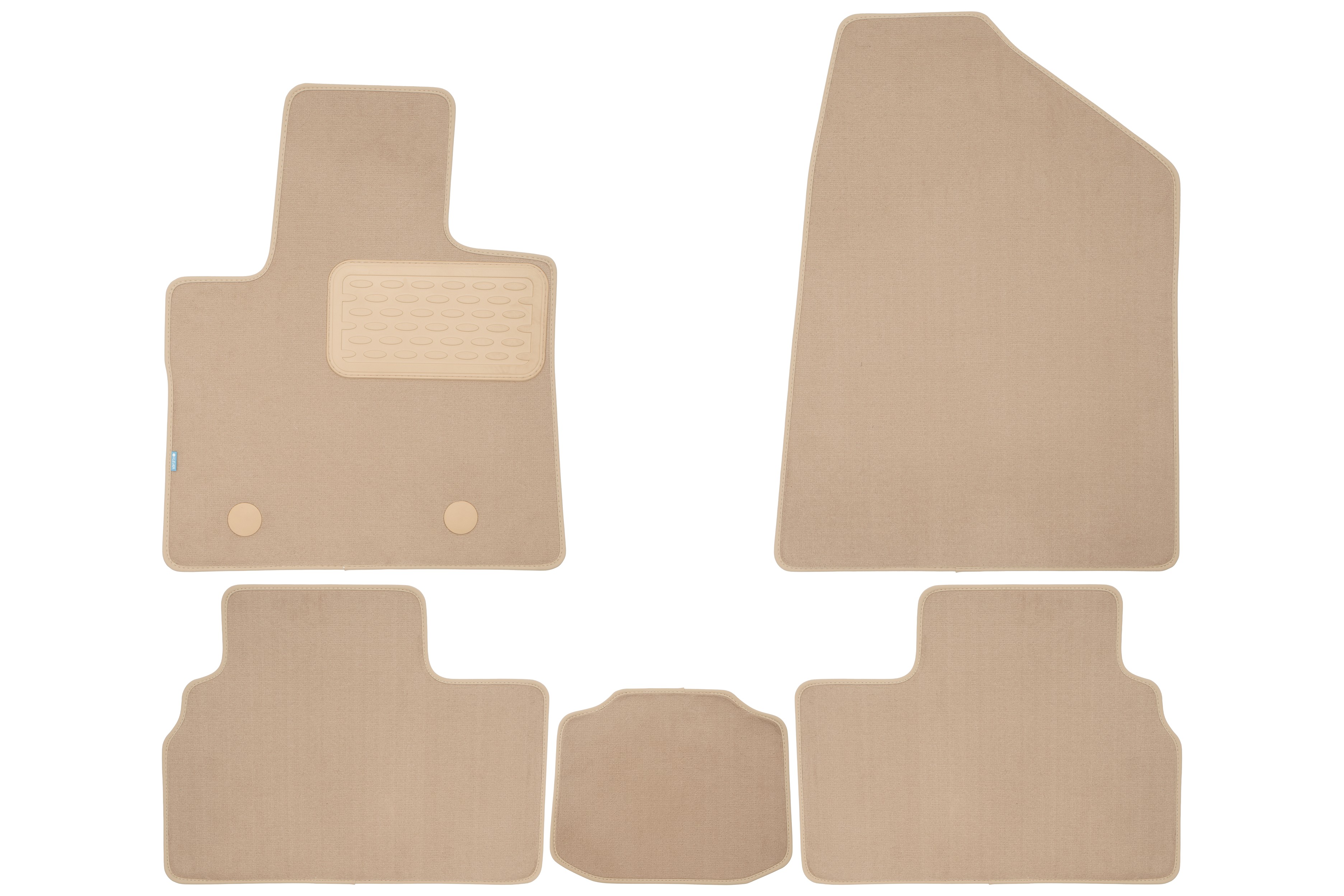 Коврики в салон Klever Premium CHANGAN UNI-T 2020- кросс., 5шт. (текстиль, бежевые) / Чанган Юни-Т