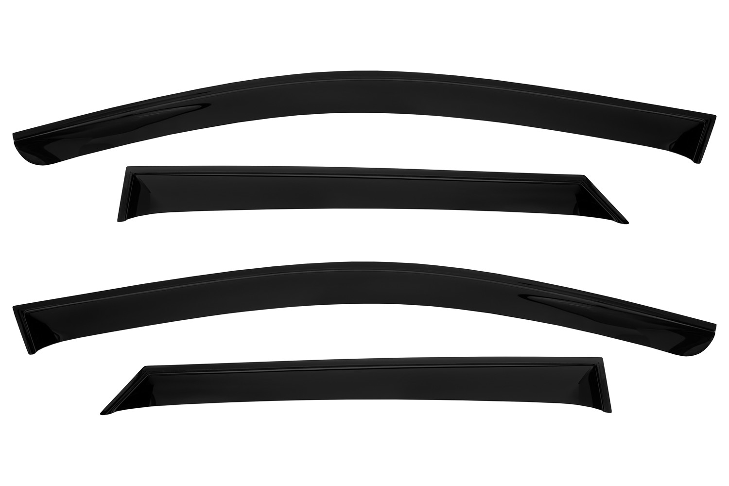 Дефлектор окон (НАКЛАДНОЙ скотч 3М) 4 шт., для PEUGEOT 3008 II 2016-, кроссовер / Пежо