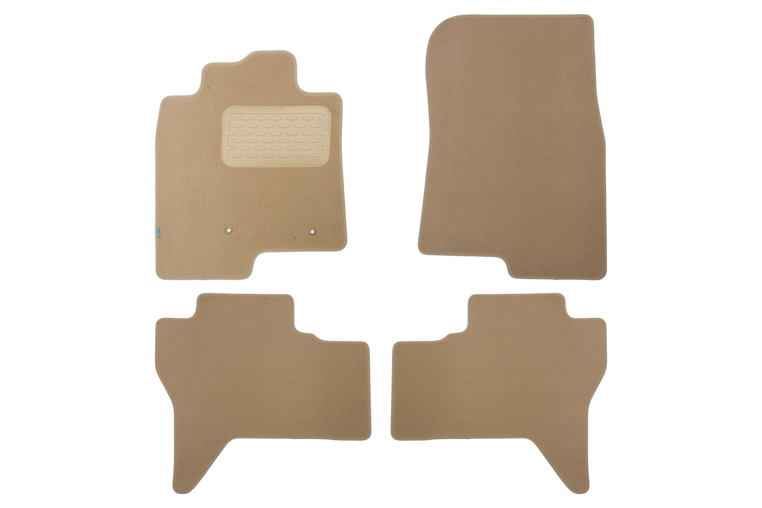 Коврики в салон Klever Premium MITSUBISHI Pajero IV 2006-2011, 2011-2014, 2014-, внед., 4 шт. (текстиль, бежевые) / Митсубиси Паджеро