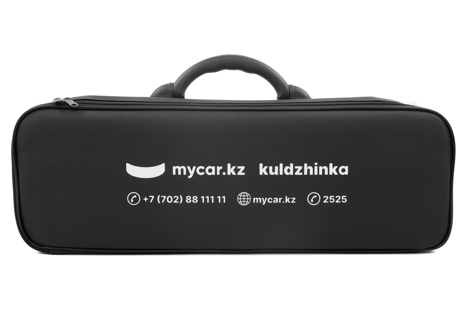 Сумка кожзам (RS) черная с белым логотипом MYCAR KZ
