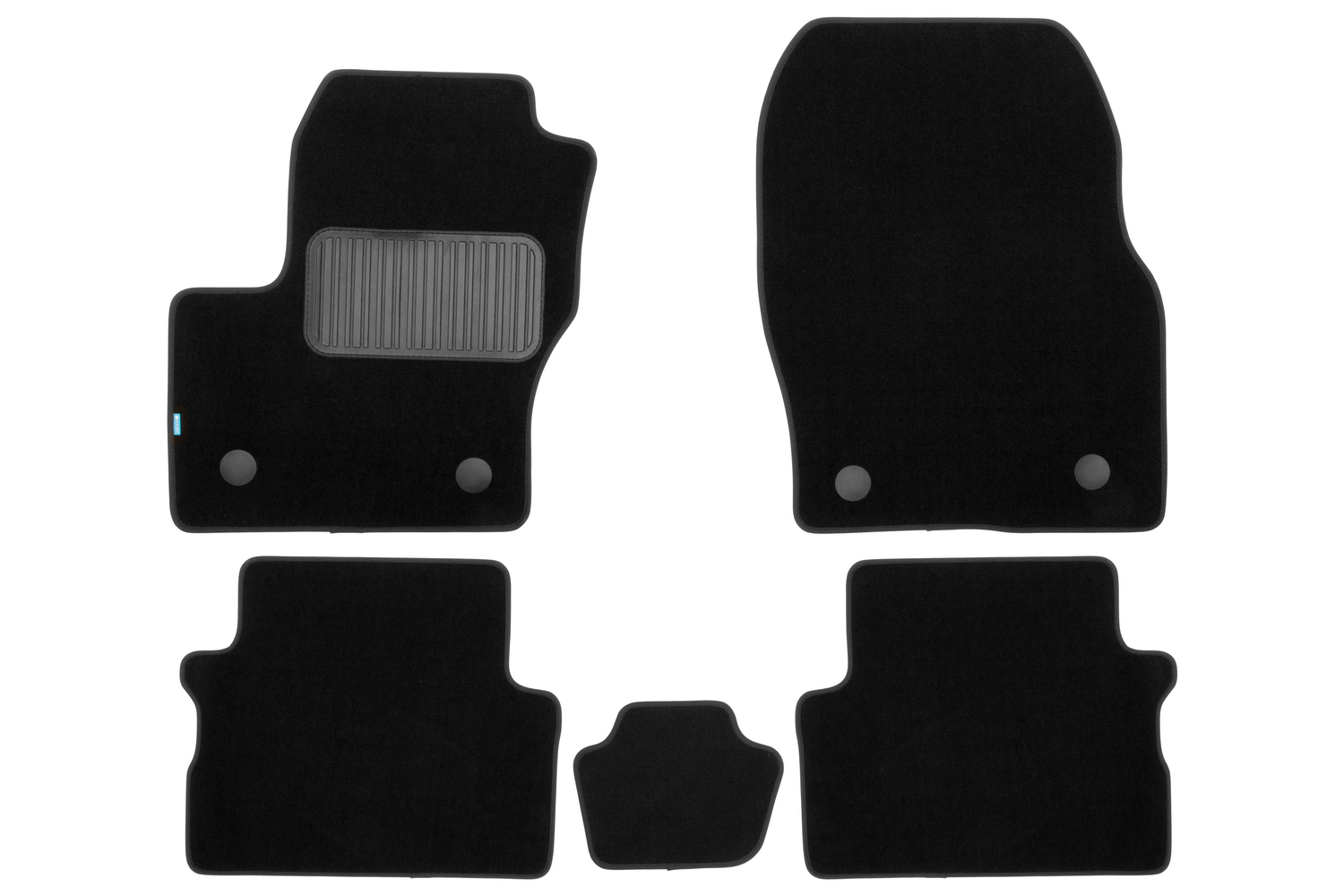 Коврики в салон Klever Premium FORD Kuga, 2016-2019, кросс., 5 шт. (текстиль) / Форд Куга