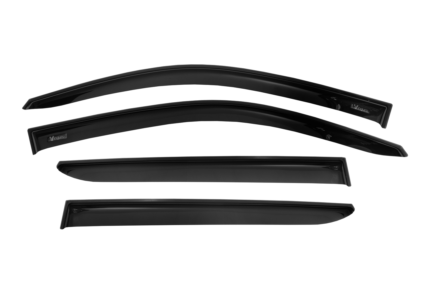 Дефлекторы окон Vinguru Toyota C-HR 2019- /кросс/накладные/скотч/к-т 4 шт./материал акрил / Тойота Схр