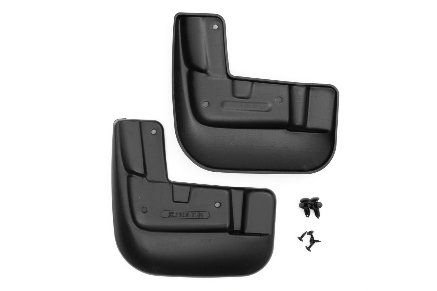 Брызговики передние MITSUBISHI Outlander, 03/2014-02/2015, 2016- вн. 2 шт. (optimum) в пакете / Митсубиси Аутлендер