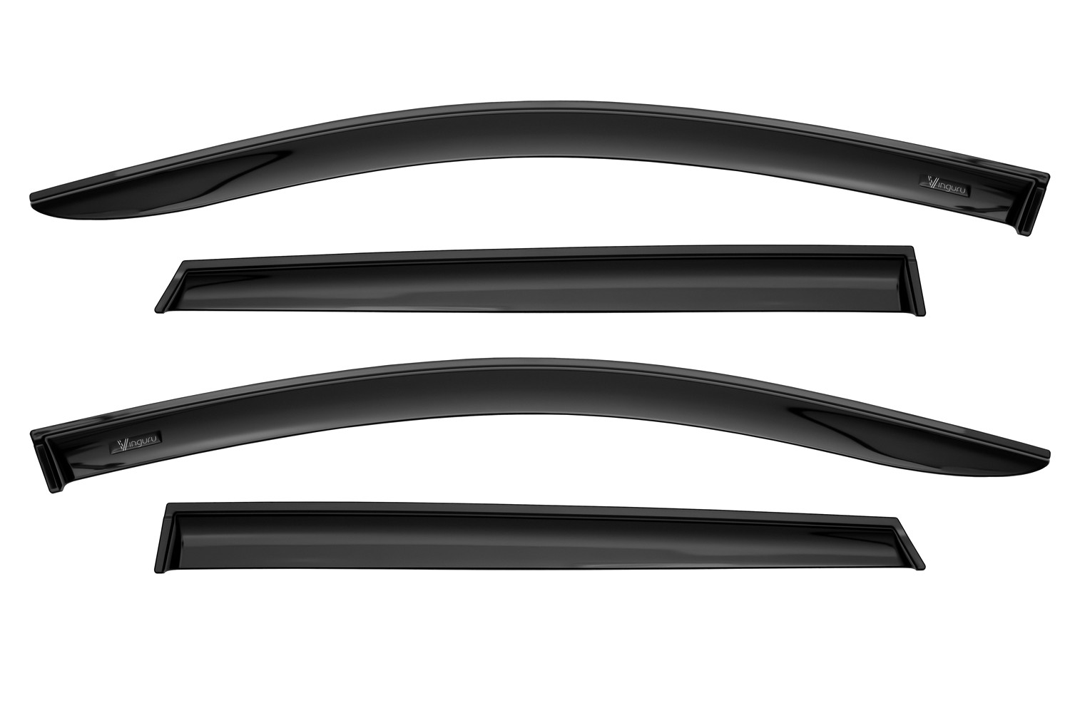 Дефлекторы окон Vinguru для а/м Geely Coolray 2020-н.в. /кроссовер/накладные/к-т 4шт/литьевой поликарбонат/ / Джили Кулрей