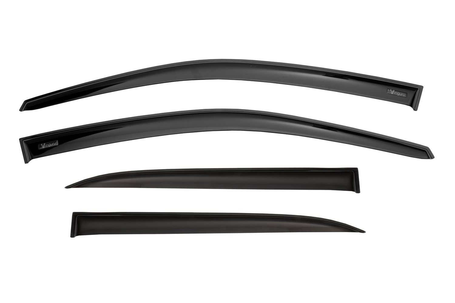 Дефлекторы окон Vinguru TOYOTA Corolla 2019- /накладные/скотч /к-т 4 шт./литьевой поликарбонат / Тойота Королла