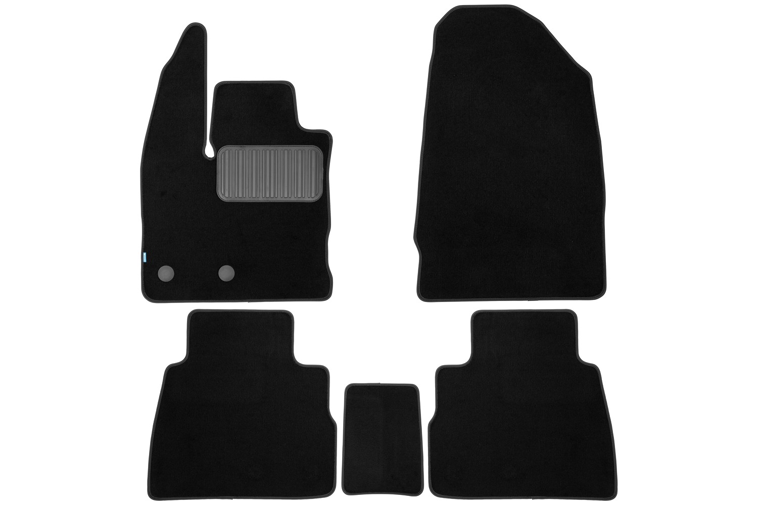 Коврики ворсовые для HAVAL H7 2024 - н.в. Внедорожник 5 дв. - 5 шт. коврики текстильные в салон Klever Premium / Хавал Н7