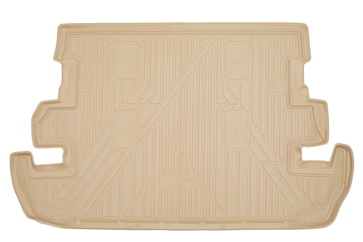 Коврик в багажник TOYOTA Land Cruiser 200 11/2007-2012, 2012-, внед., 7 мест. (полиуретан, бежевый) / Тойота Ленд крузер