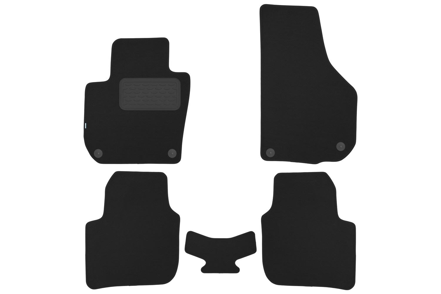 Коврики в салон Klever Premium SKODA Superb АКПП 2008-2013, 2013-2015, сед., 5 шт. (текстиль) / Шкода Суперб