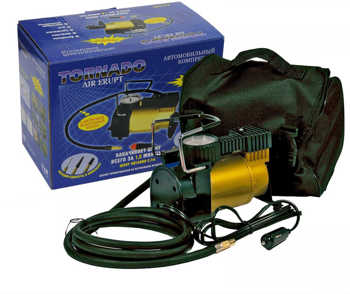 Компрессор автомобильный TORNADO AC580 (ТопАвто)
