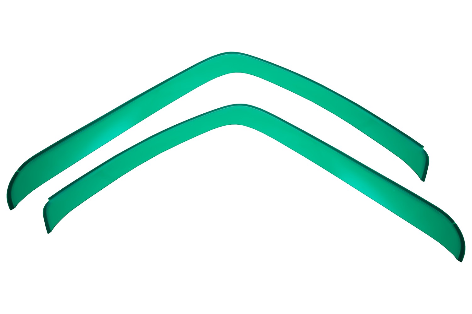 Дефлекторы окон для JAC K7 2023- зеленый (2 шт.), накладной / Джак К7