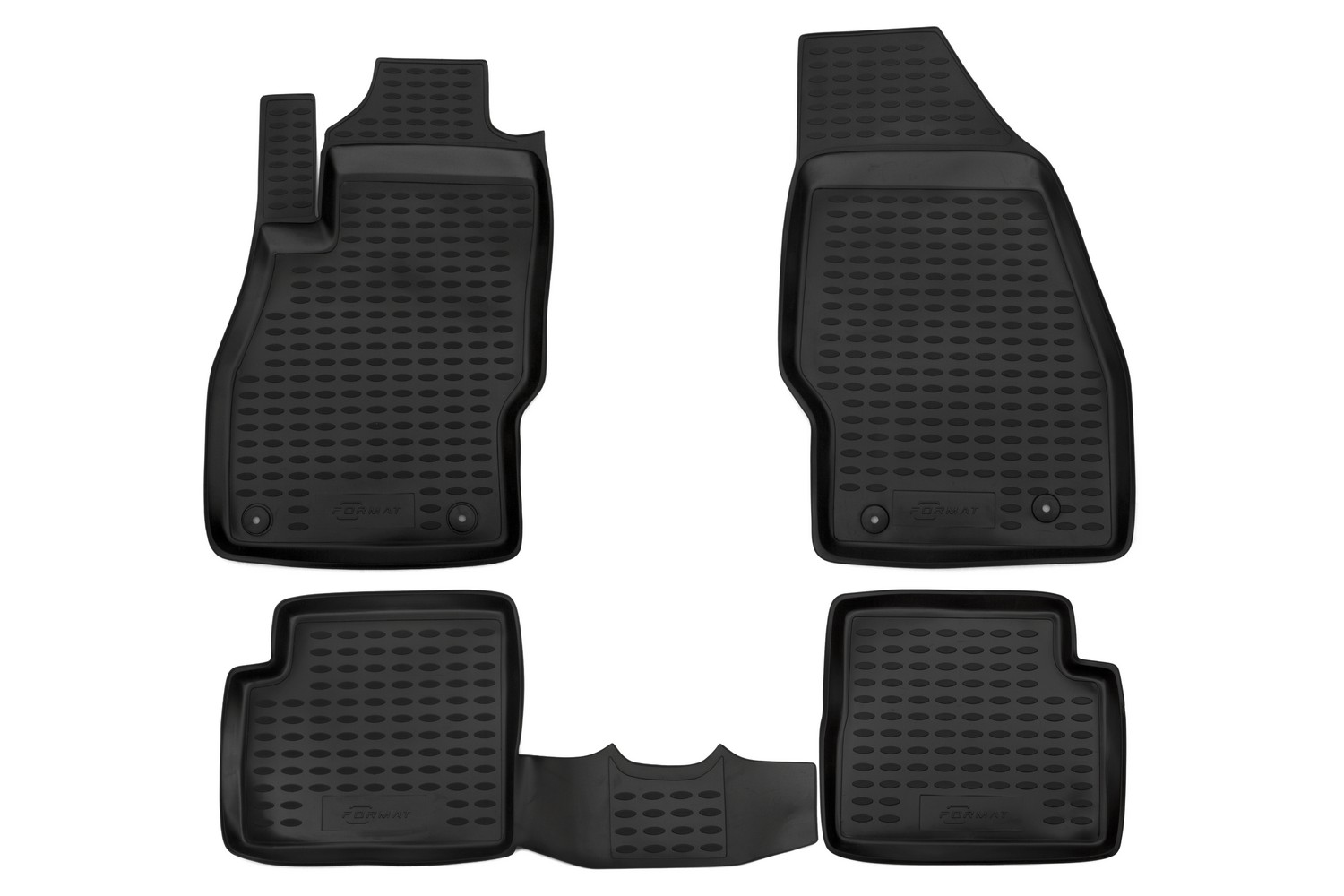 Коврики в салон для OPEL Corsa (D), 2006-2014, 4 шт. (ПУ, повышенная износостойкость) / Опе / Опель Корса