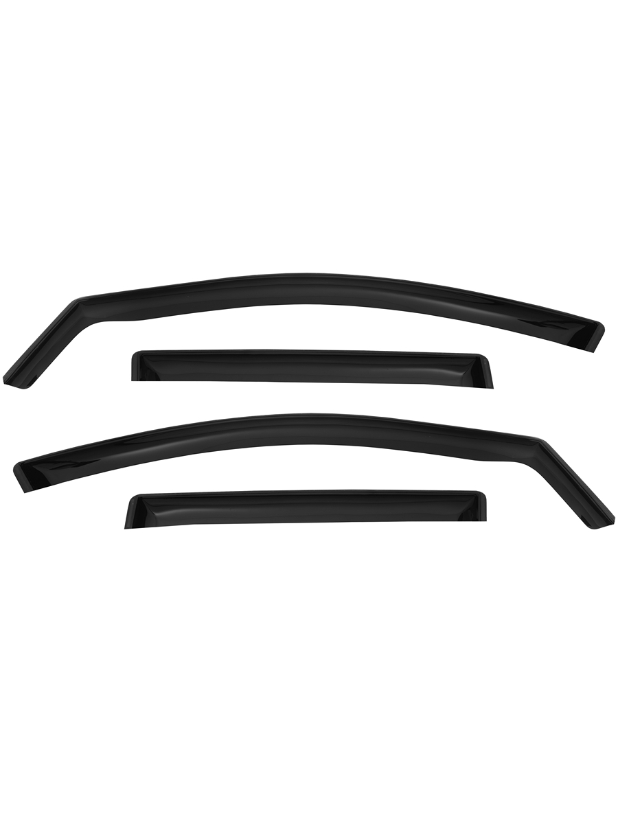 Дефлектор окон (ВСТАВНОЙ ПОД РЕЗИНКУ), 4 шт., для VOLKSWAGEN TOUAREG III 2018-, внедорожник / Фольксваген Туарег