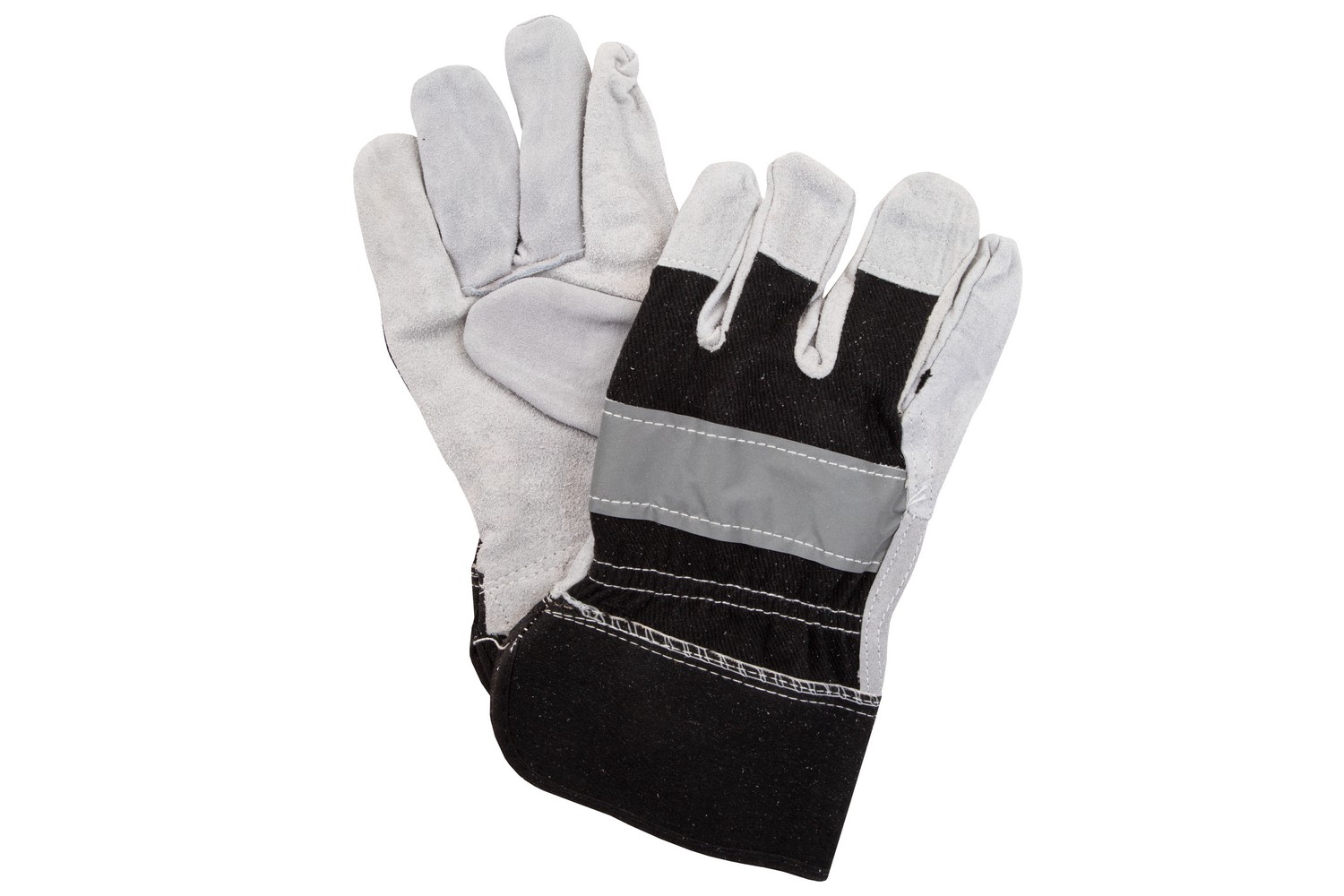 Перчатки спилковые красные с маркировкой