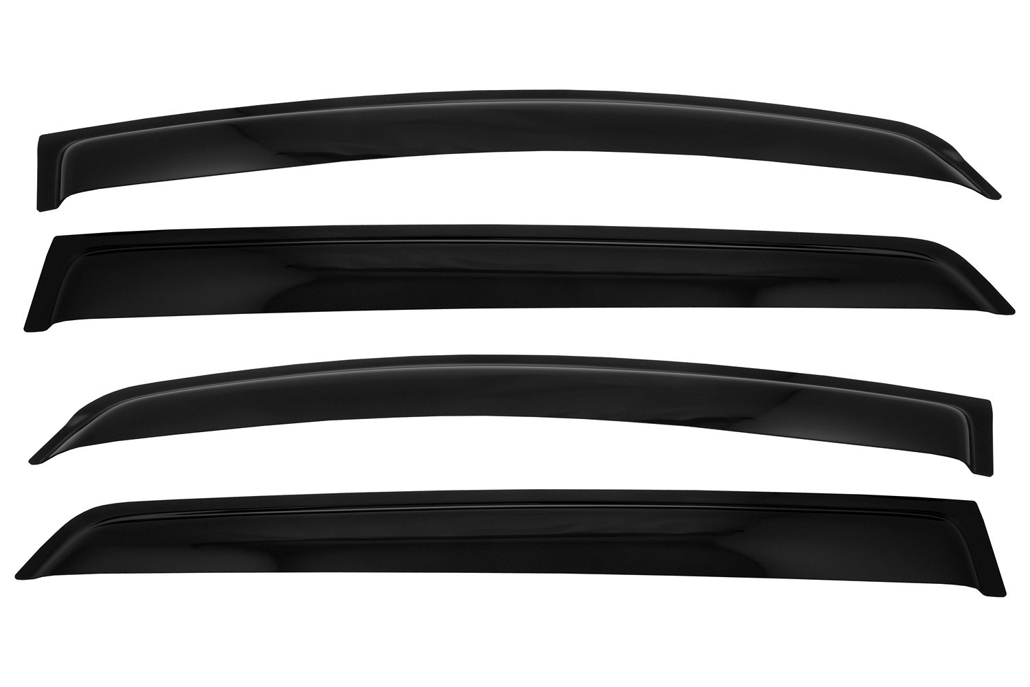 Дефлекторы боковых дверей Livan X3 Pro, 2022-, 4ч., темный / Ливан Х3 Про