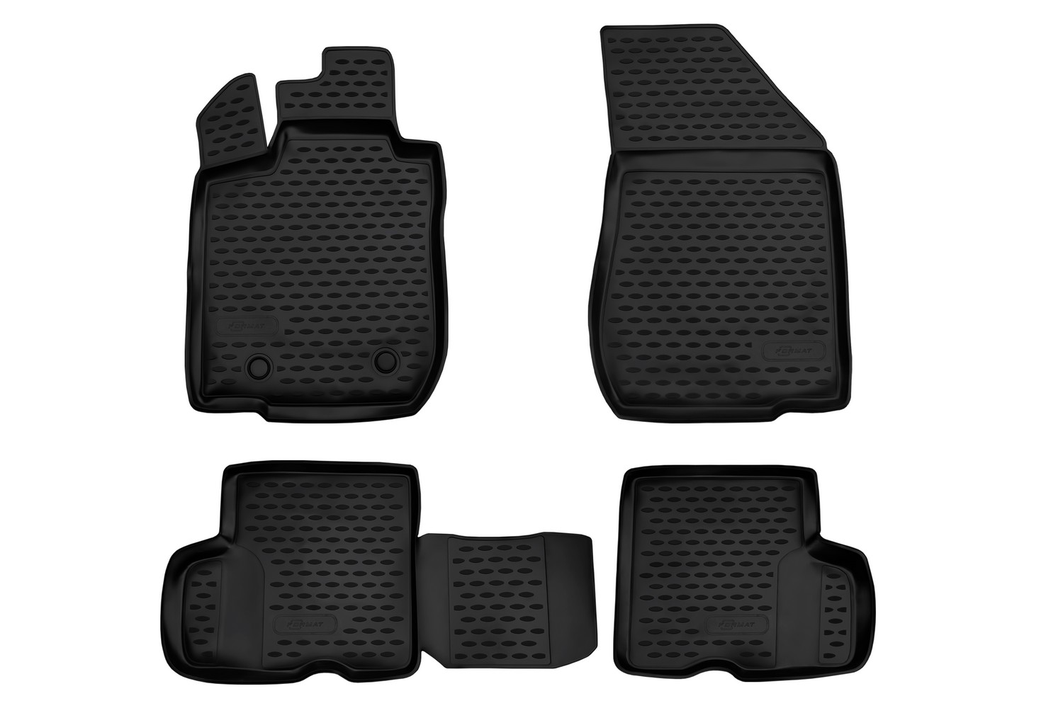 Коврики в салон для LADA Largus (I, Ir), 2012-, 5 дв. 4 шт. (ПУ, повышенная износостойкость / Лада Ларгус