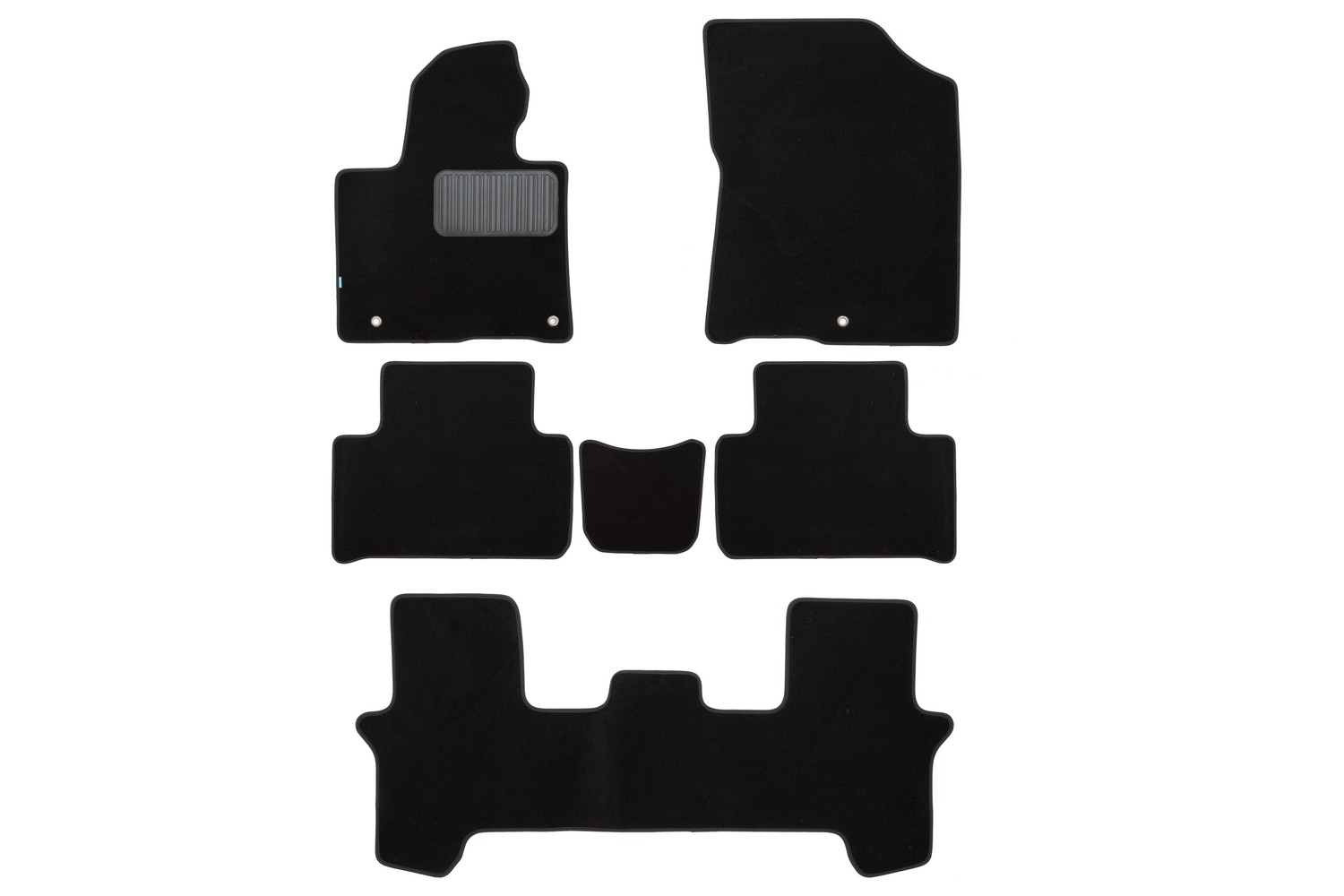 Коврики в салон Klever Premium KIA Sorento 2020-, внед., 6 шт. (текстиль) / Киа Соренто