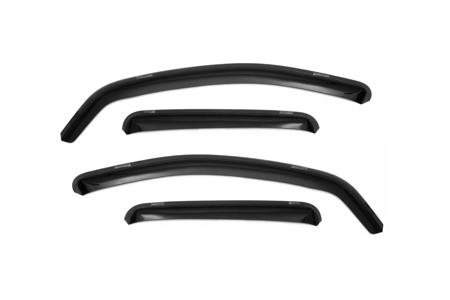 Дефлектор окон (ВСТАВНОЙ ПОД РЕЗИНКУ), 4 шт., для RENAULT DUSTER I 2010-, кроссовер / Рено Дастер