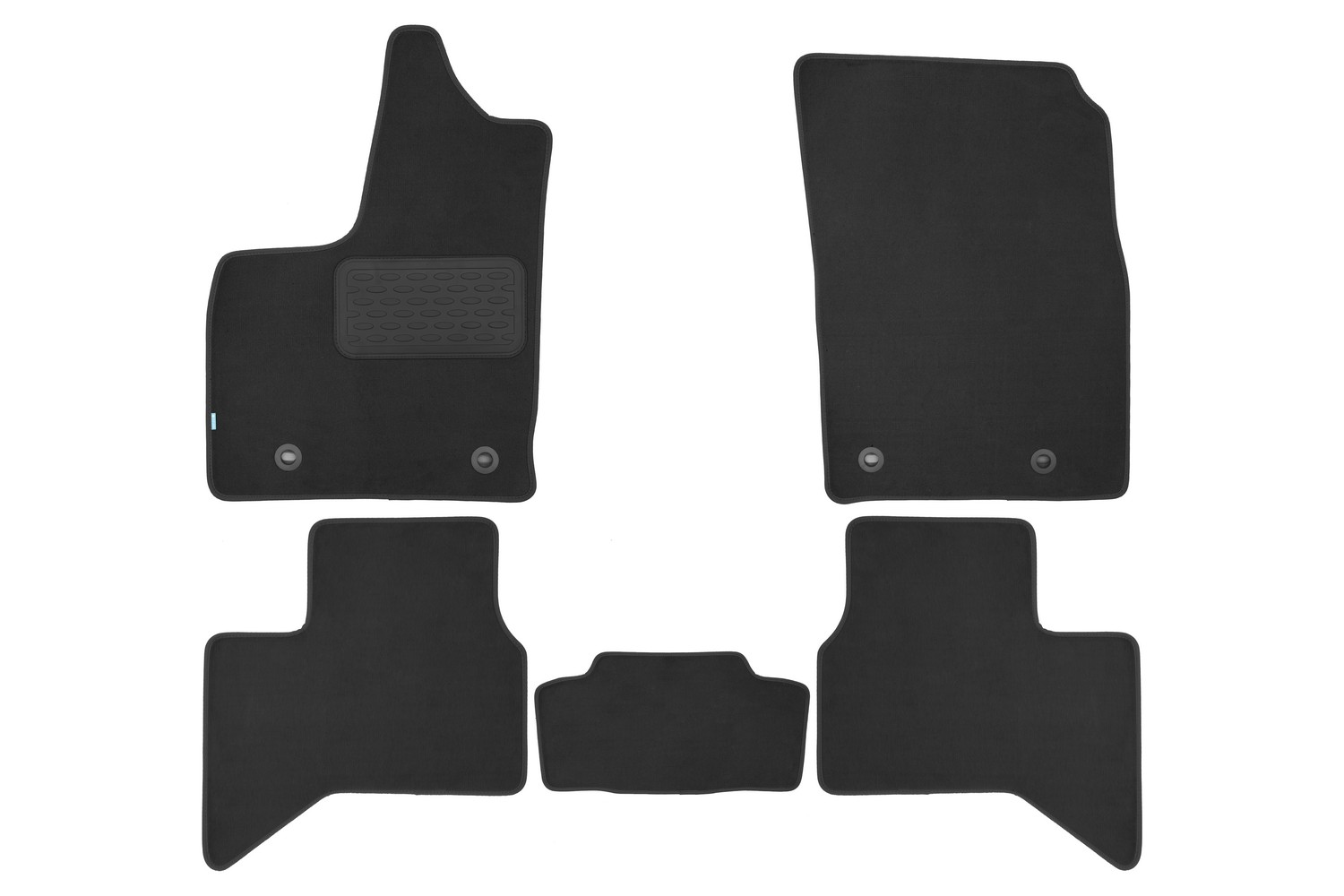 Коврики в салон Klever Premium TOYOTA Land Cruiser 300, 2021-, кросс., 5 шт. (текстиль) / Тойота Ленд крузер