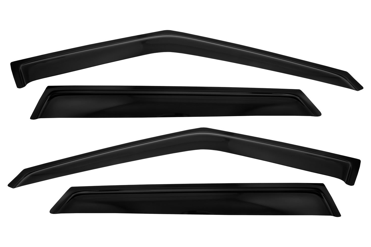 Дефлекторы боковых окон Land Rover Range Rover Velar, 2017-, 4ч., темный / Ленд Ровер Рендж Ровер Велар