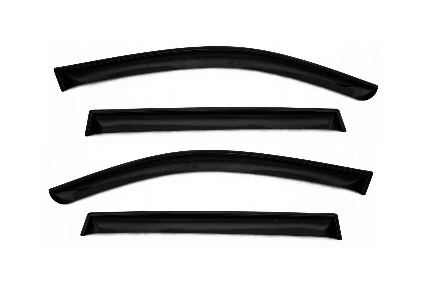 Дефлектор окон (НАКЛАДНОЙ скотч 3М) 4 шт. для MITSUBISHI OUTLANDER III 2012- кроссовер / Митсубиси Аутлендер