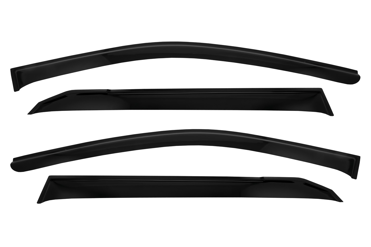 Дефлектор окон (НАКЛАДНОЙ скотч 3М), 4 шт., для FAW BESTUNE T77, 2021-, кроссовер / ФАВ Бестюн Т77