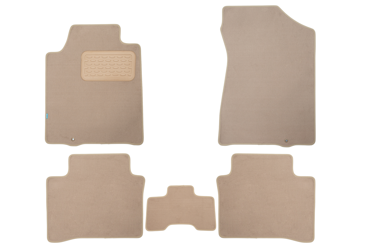 Коврики в салон Klever Premium NISSAN Teana II 2008-2011, 2011-2014, сед., 5 шт. (текстиль, бежевые) / Ниссан Теана