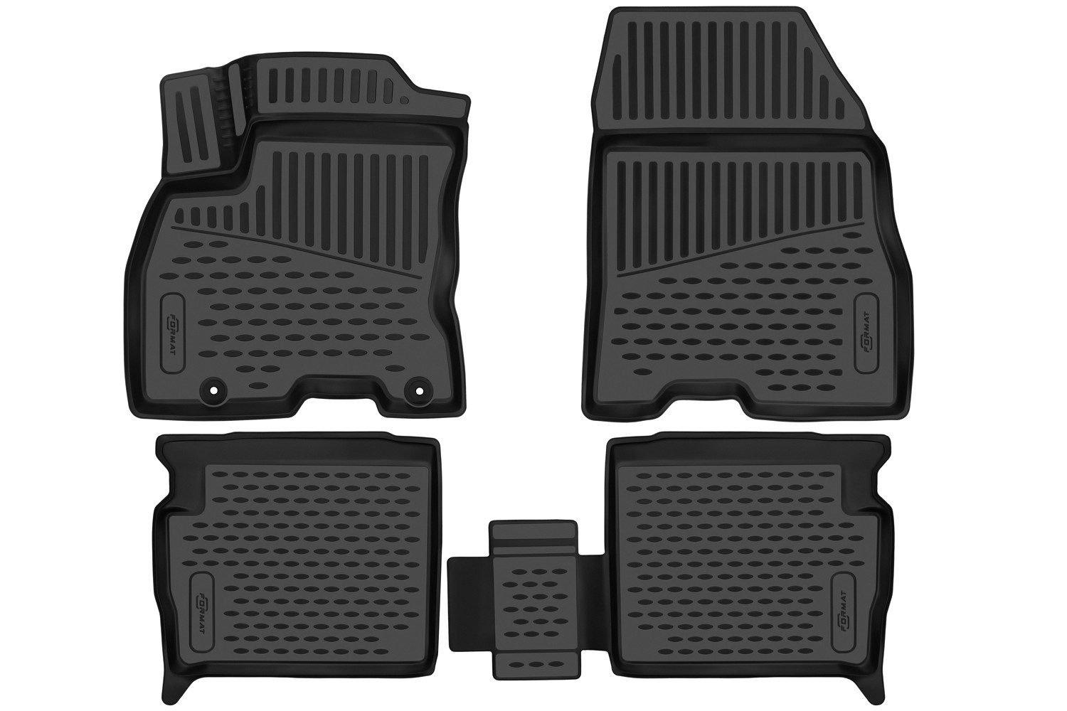 Коврики 3D в салон для EVOLUTE i-Pro (I) 2022-, 4шт. (ПУ, повышенная износостойкость) / Эволют Ай Про