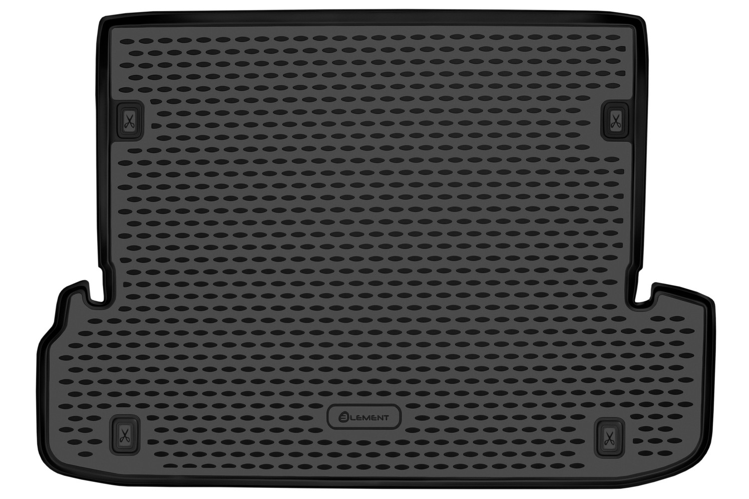 Коврик в багажник для TOYOTA Land Cruiser Prado 2017-н.в., Внед, 5 дв., правый руль длинный, 1шт. (пол / Тойота Ленд крузер прадо