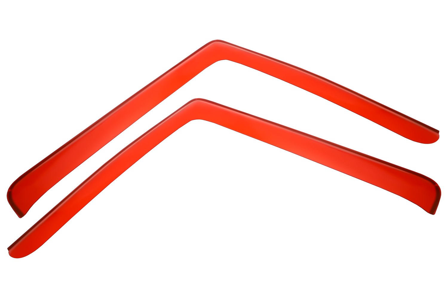 Дефлекторы окон для DAF XG 2022- красный (2 шт.), накладной / Даф ХГ