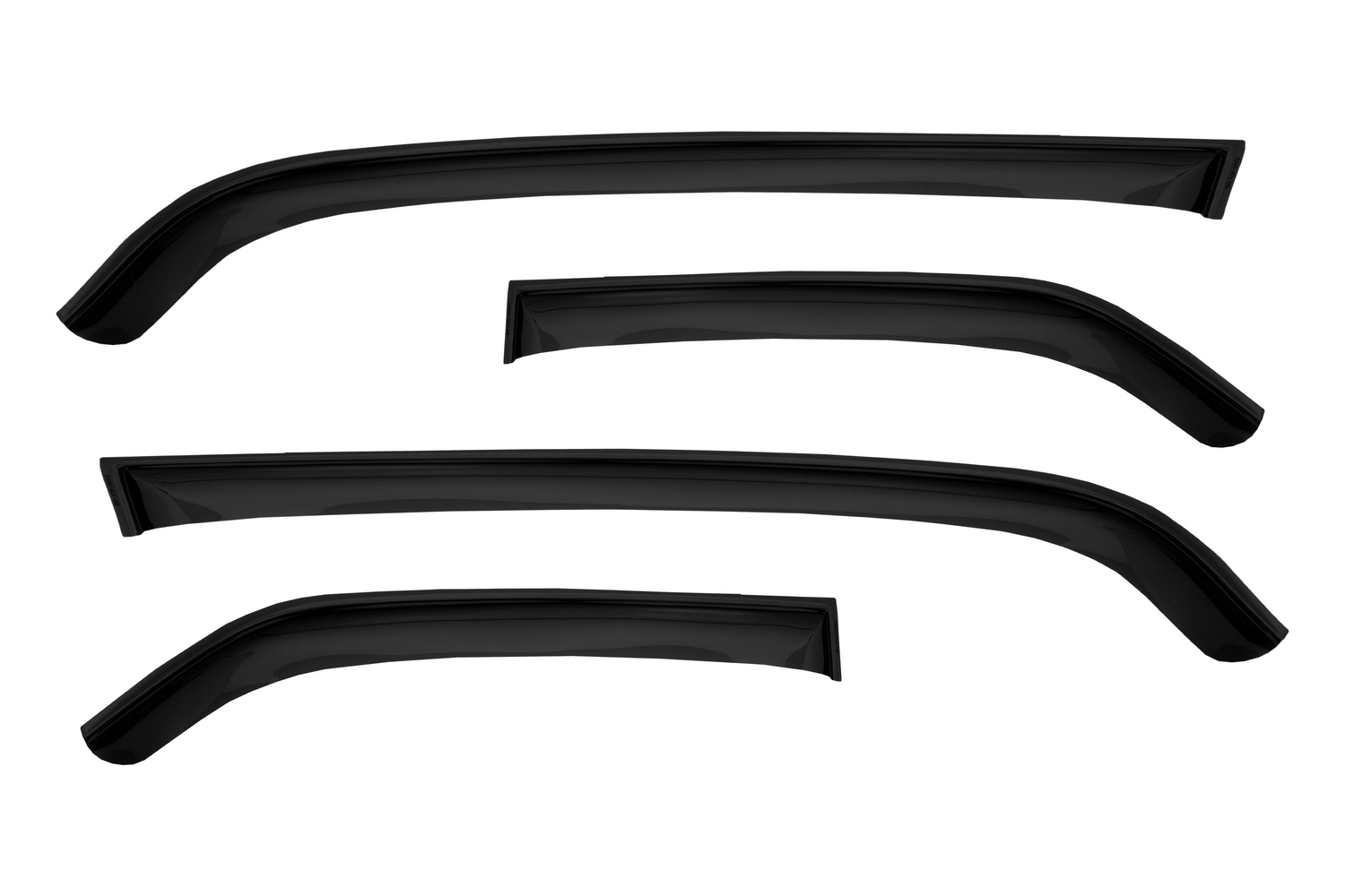 Дефлектор окон (НАКЛАДНОЙ скотч 3М) 4 шт. для RENAULT LOGAN I 2004-2015 седан / Рено Логан