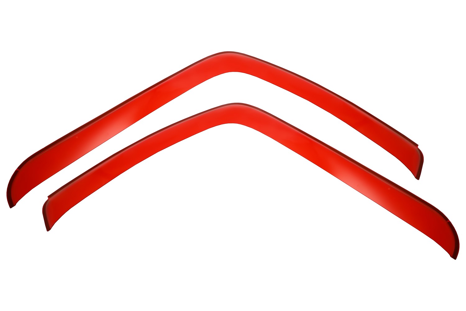 Дефлекторы окон для JAC K7 2023- красный (2 шт.), накладной / Джак К7