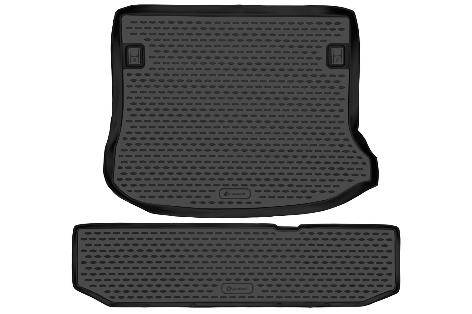 Коврик в багажник LADA Largus, 2012-,2021-, ун. 5 мест. (комплект 2 шт) / Лада Ларгус