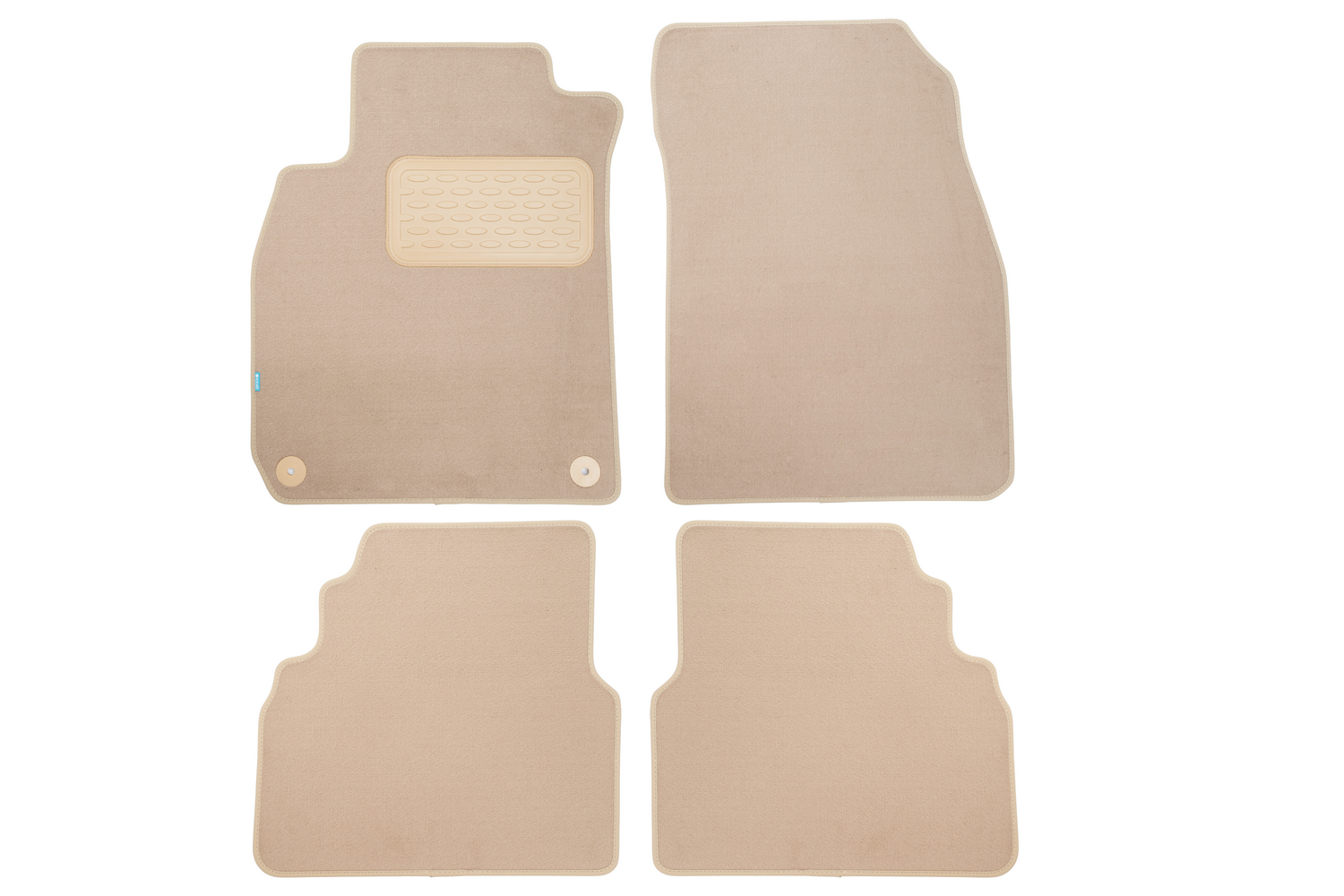 Коврики в салон Klever Premium SAAB 9-3 АКПП 2002-2008, сед., 4 шт. (текстиль, бежевые) / Сааб 9