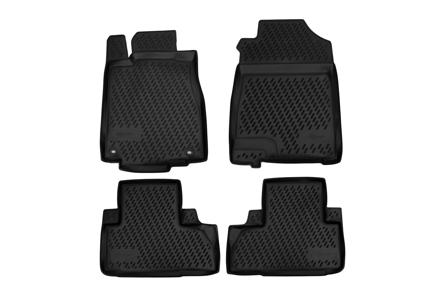 Коврики в салон для HONDA CR-V (IV, IVr), 2011-2018, 4 шт. (ПУ, повышенная износостойкость) / Хонда ЦРВ