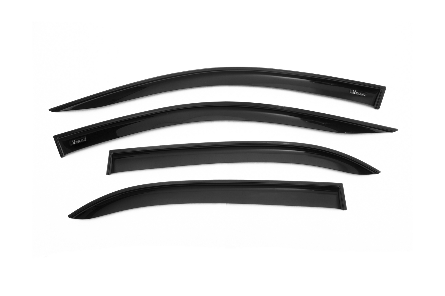 Дефлекторы окон Vinguru TOYOTA Camry VII 2011-2014, 2014-2017 /cед/накладные/скотч/к-т 4 шт./акрил / Тойота Камри