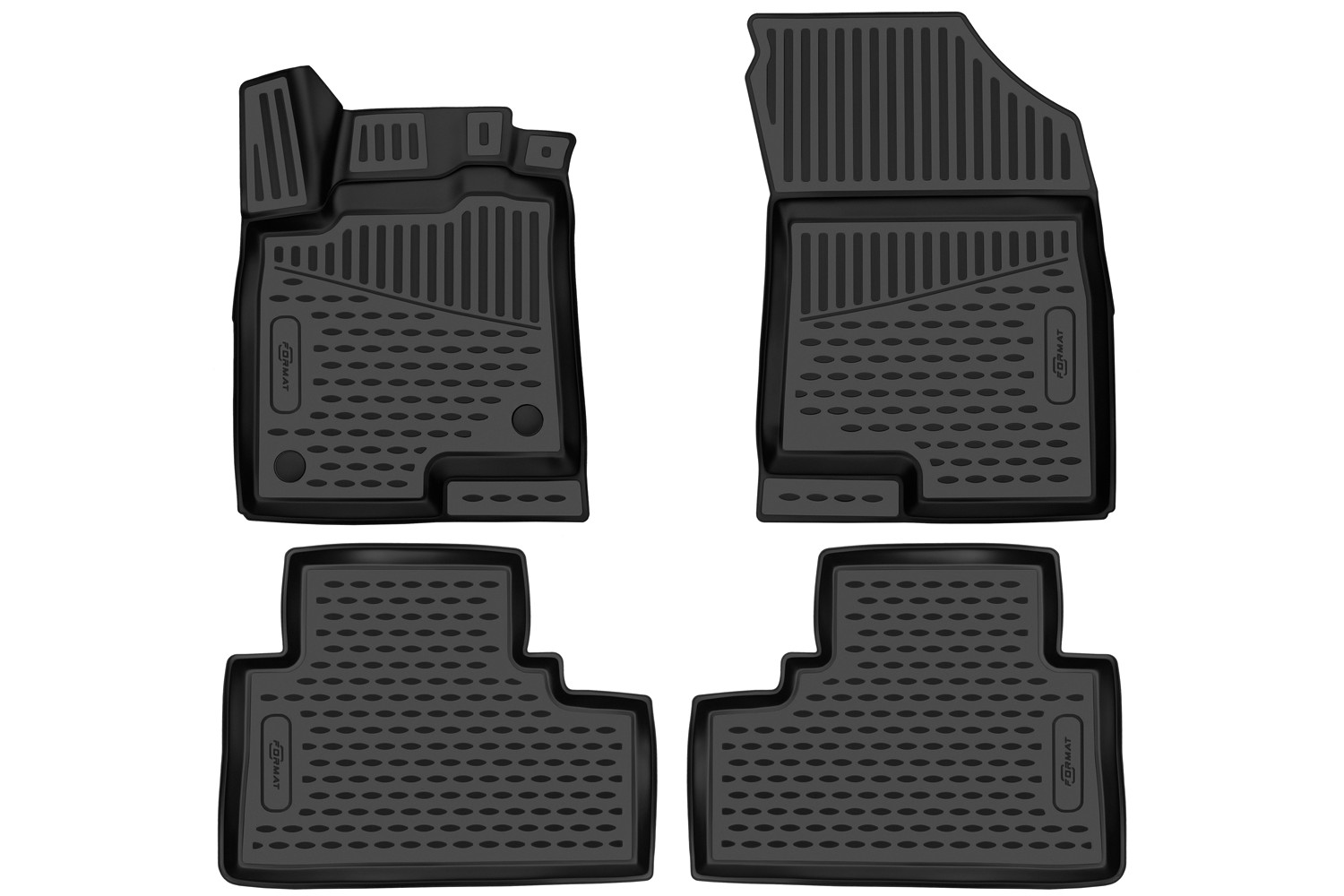 Коврики 3D в салон для HAVAL Jolion 2021-, 2WD, 4шт. (ПУ, повышенная износостойкость) / Хавал Джолион