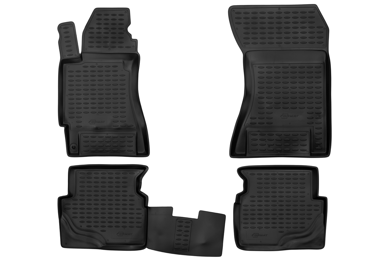 Коврики в салон для SUBARU Forester (II, IIr), 2002-2008, 4 шт. (ПУ, повышенная износостойк / Субару Форестер