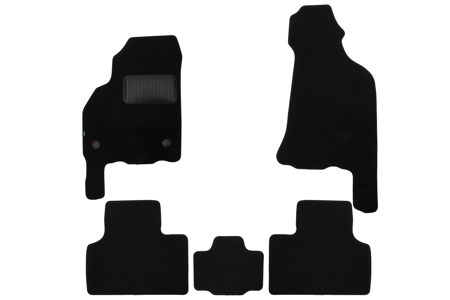 Коврики в салон Klever Premium LADA Priora 2007-2013, 2013-2018, хб., сед., 5 шт. (текстиль) / Лада Приора