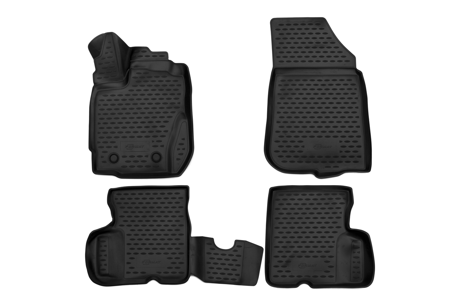 Коврики 3D в салон для NISSAN Terrano (III) D10, 2014-, 4 шт. (ПУ, повышенная износостойкос / Ниссан Террано