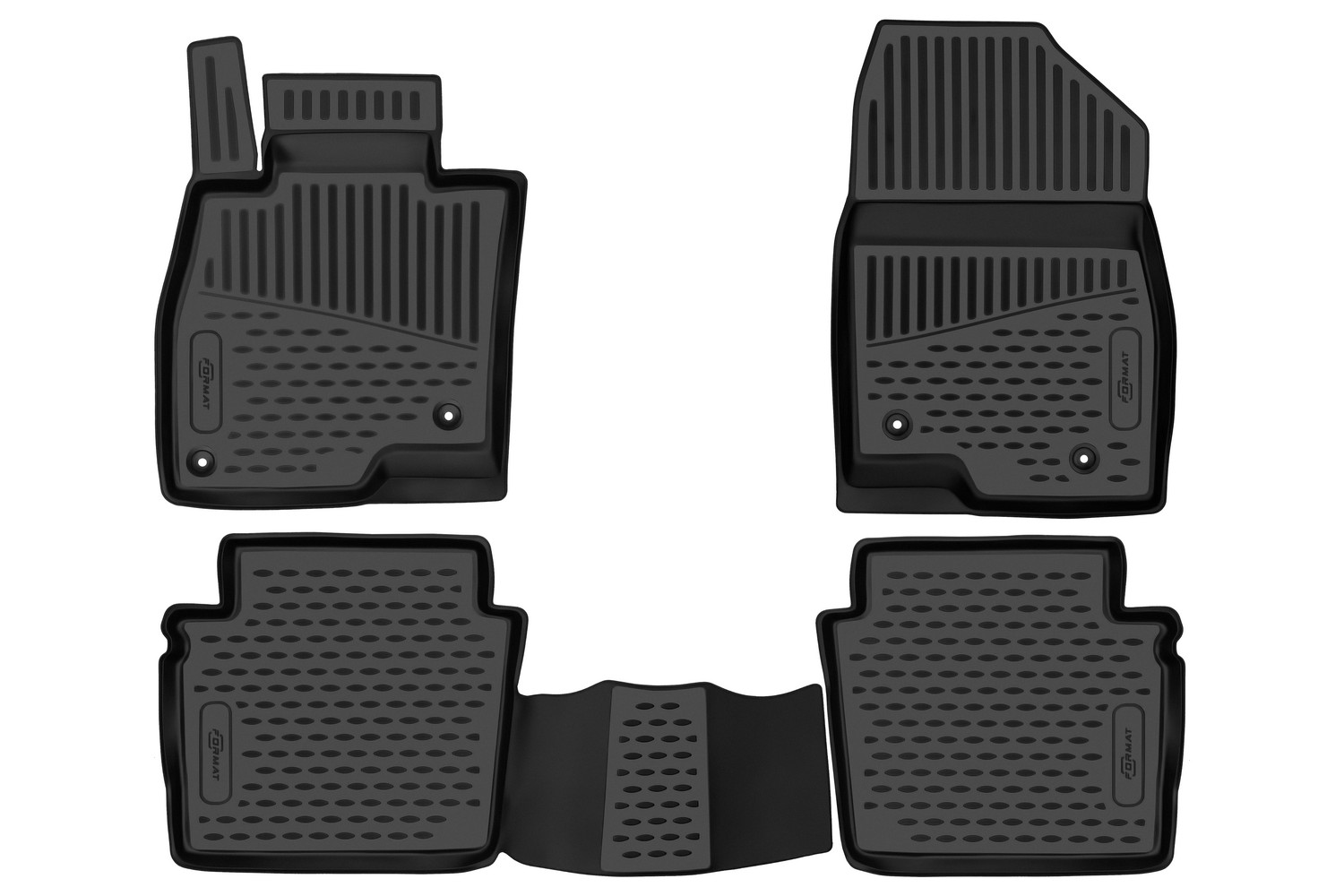 Коврики в салон для MAZDA 6, 2018- , 4шт. (ПУ, повышенная износостойкость) / Мазда