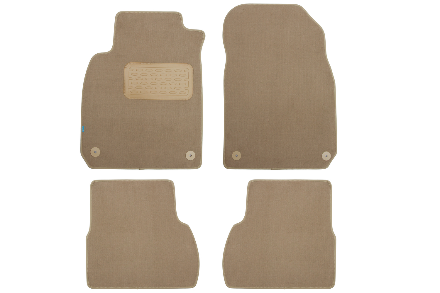Коврики в салон Klever Premium CADILLAC BLS АКПП 2006-2009, сед., 4 шт. (текстиль, бежевые) / Кадиллак Блс